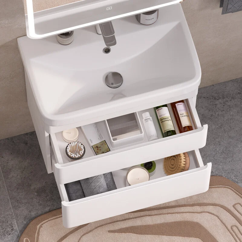 Приобрести equil тумба подвесная с раковиной soldi 60 см, белая tpsoldi60.2y-04