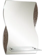 Loranto Зеркало Опал 39х60 см, с полкой (ФР-00002369)