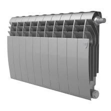 Royal Thermo Радиатор биметаллический BiLiner 350 /Silver Satin ( серебристый ) VR - 10 секц.