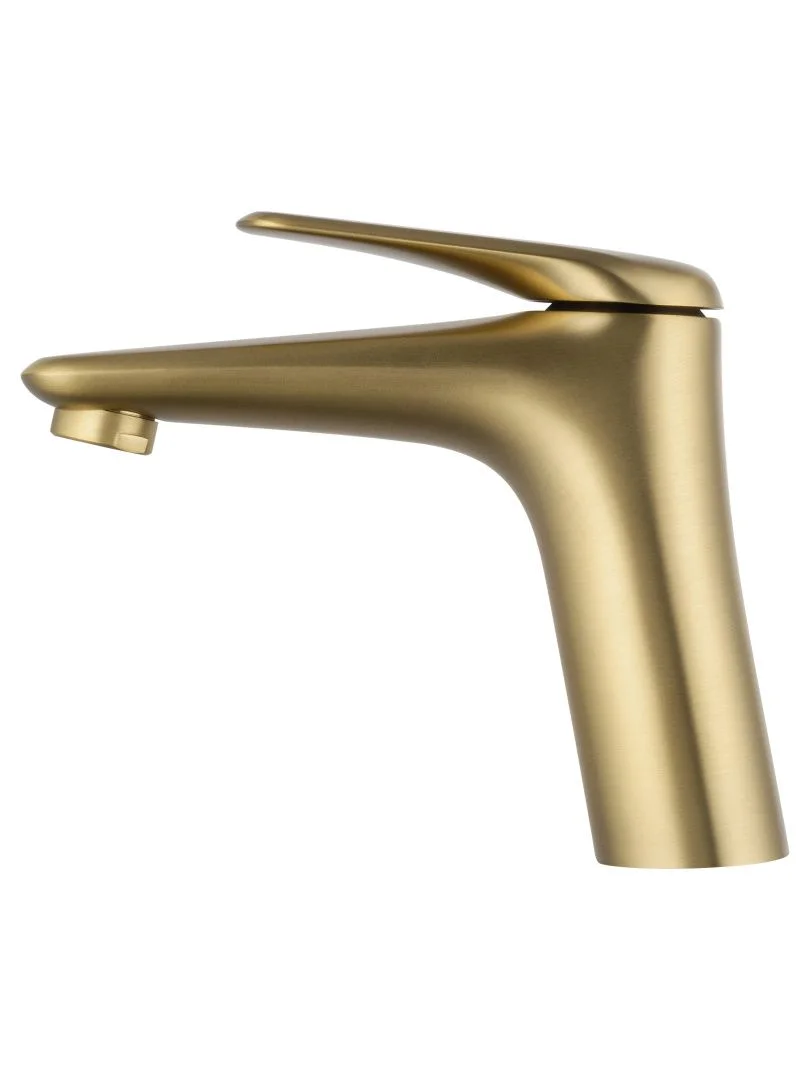 Приобрести смеситель для раковины wonzon & woghand elbe, брашированное золото (ww-a41222-bg)