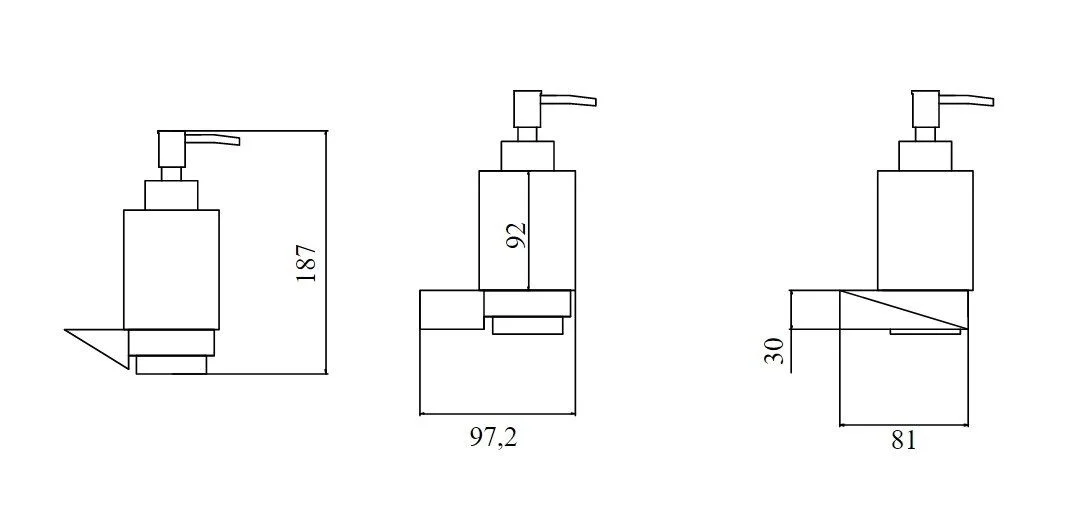 Приобрести boheme дозатор жидкого мыла venturo new, хром\черный 10317-cr-b