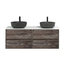 BelBagno Тумба со столешницей KRAFT 140 см, подвесная Pino Pasadena