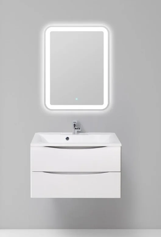 Приобрести тумба подвесная с раковиной belbagno marino-800-2c-so-bo-p 80 см, bianco opaco
