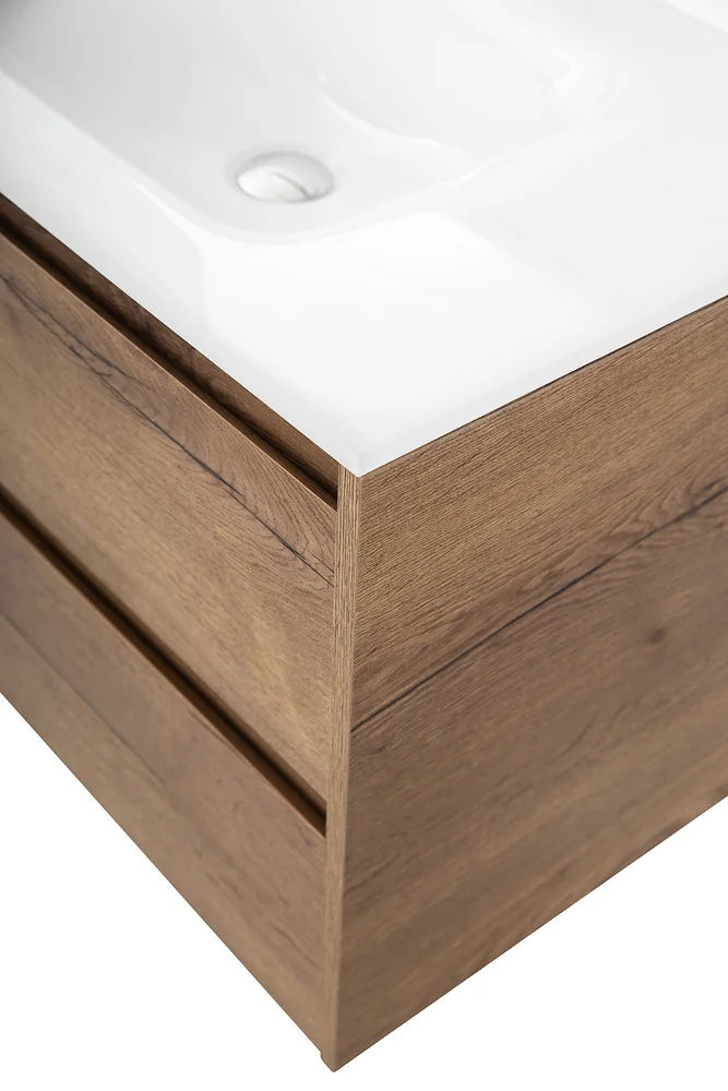 Приобрести belbagno тумба с раковиной kraft 90 см, подвесная rovere tabacco, стеклянная раковина