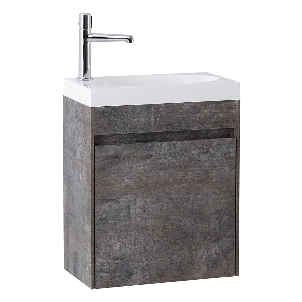 Приобрести belbagno тумба с раковиной pietra mini 46 см, подвесная с дверью 46-r stone, белая раковина