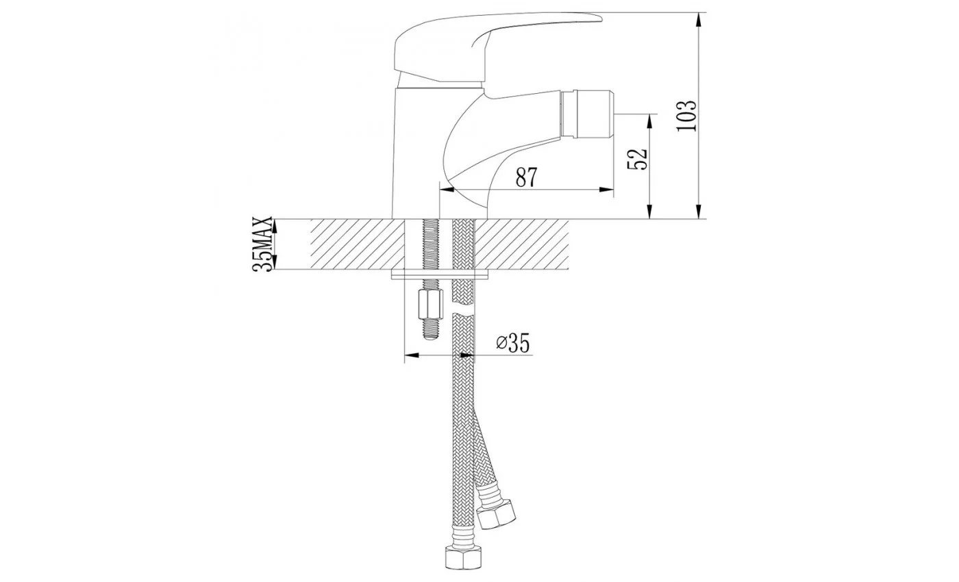 Приобрести lemark смеситель для биде pramen, хром lm3308c