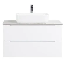 BelBagno Тумба со столешницей ETNA 90 см, подвесная Bianco Lucido