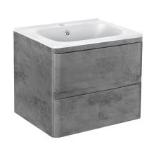 Vincea Тумба подвесная Vico 60 см, бетон с белой раковиной VMC-2V600BT;VCB-2VP600W