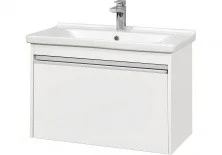 Тумба Акватон Капри 80 см. подвесная с раковиной 1A230201KP010;1WH302251, белый.