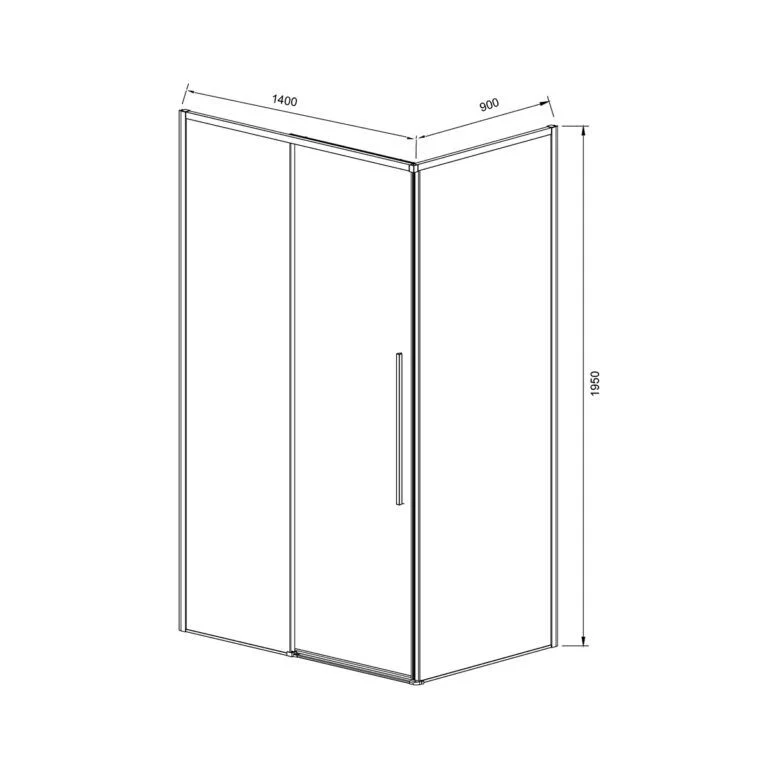Приобрести vincea душевое ограждение slim-n 90х140 см, прозрачное, хром vsr-4sn9014cl