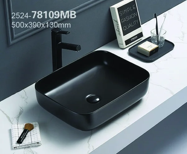 Приобрести azario раковина накладная 50х39 см, черный матовый az-78109mb