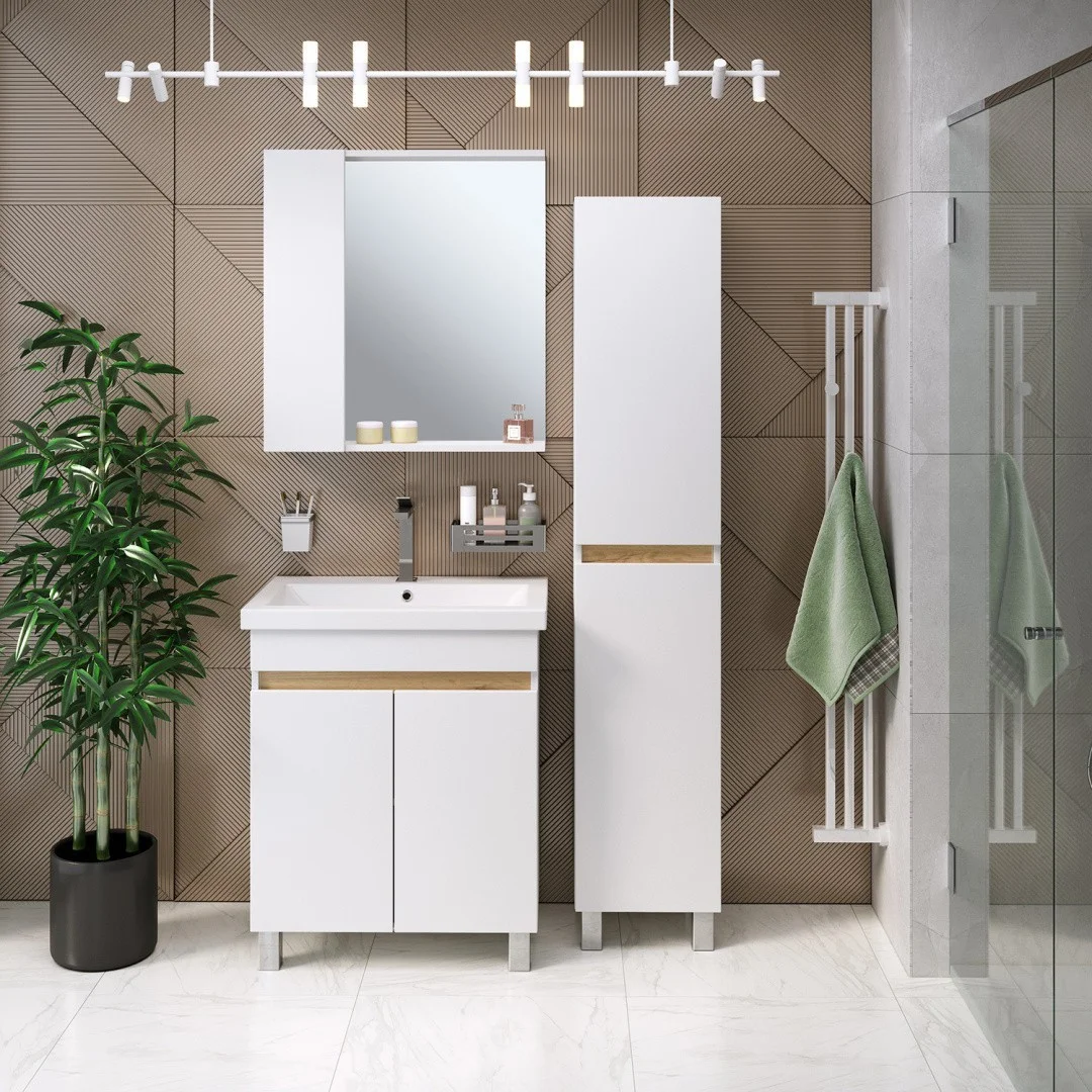 Приобрести aqua de marco тумба напольная с раковиной sydney 70см. 2 двери