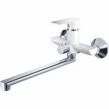 HAIBA Смеситель для ванны 230мм, белый\хром HB-22505-8