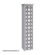 Caprigo Пенал CAPRICE 36 см, левый, белый/черный, эмаль