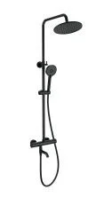 Душевая система с термостатом WONZON & WOGHAND INN 4, Черный матовый (WW-B3047-A1-MB)