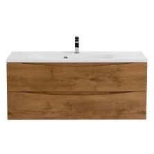 BelBagno Тумба с раковиной MARINO 110 см, подвесная Rovere Nature, белая раковина