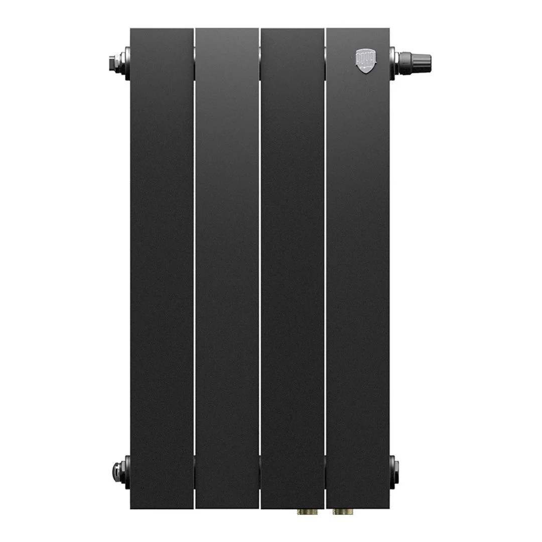 Приобрести royal thermo радиатор биметаллический pianoforte 500 /noir sable ( черный графит ) vdr80 - 4 секц.