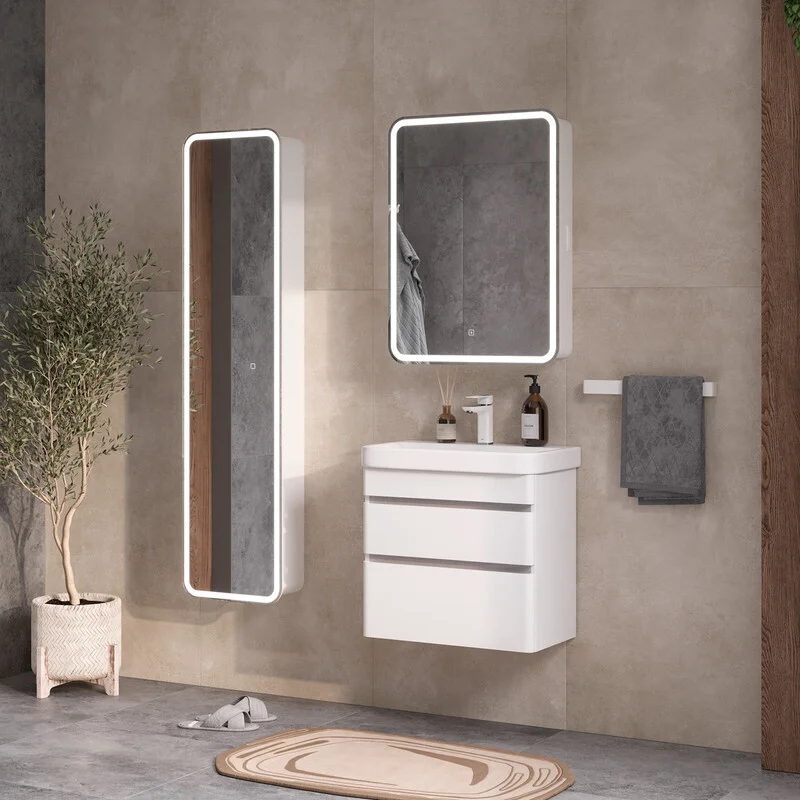 Приобрести equil тумба подвесная с раковиной soldi 60 см, белая tpsoldi60.2y-04