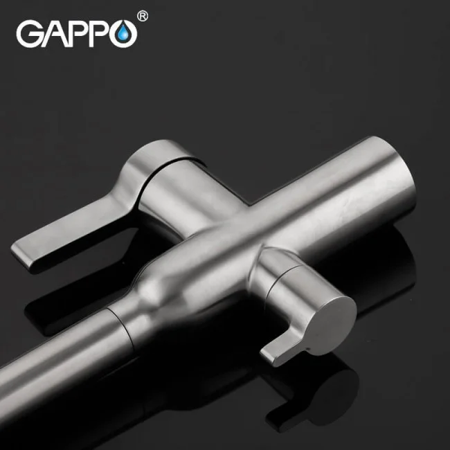 Приобрести gappo смеситель для кухни g4399-4 с фильтром и высоким изливом, сатин 35963