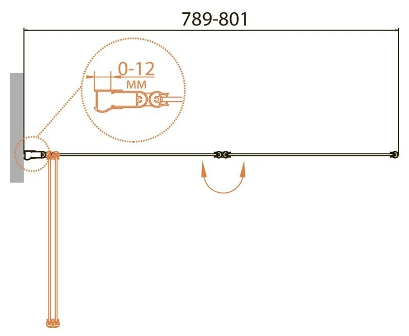 Приобрести cezares шторка для ванны relax 80х140см relax-v-2-80/140-c-bi