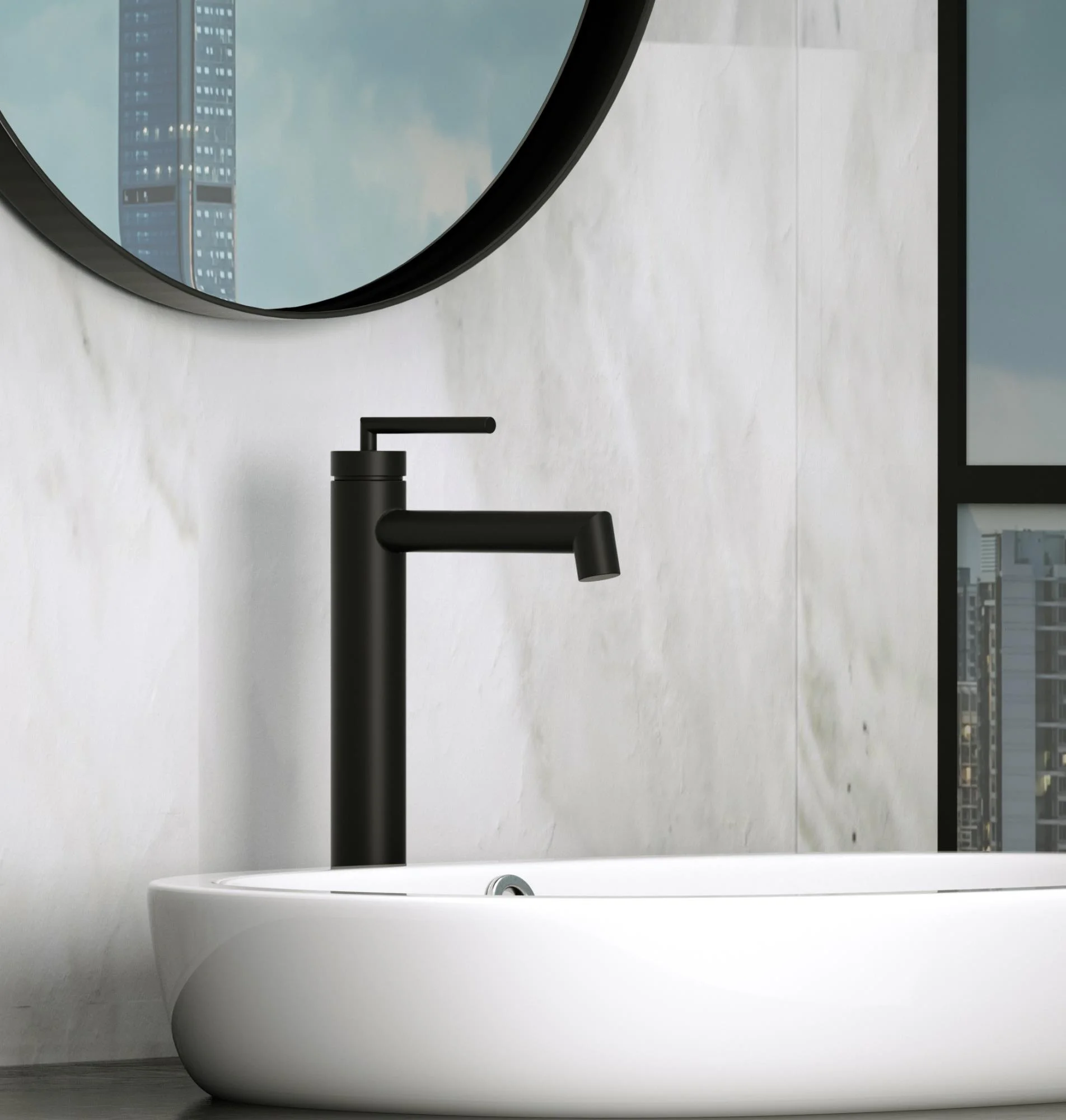 Приобрести belbagno смеситель для раковины acqua, высокий, черный acqua-lmc-nero
