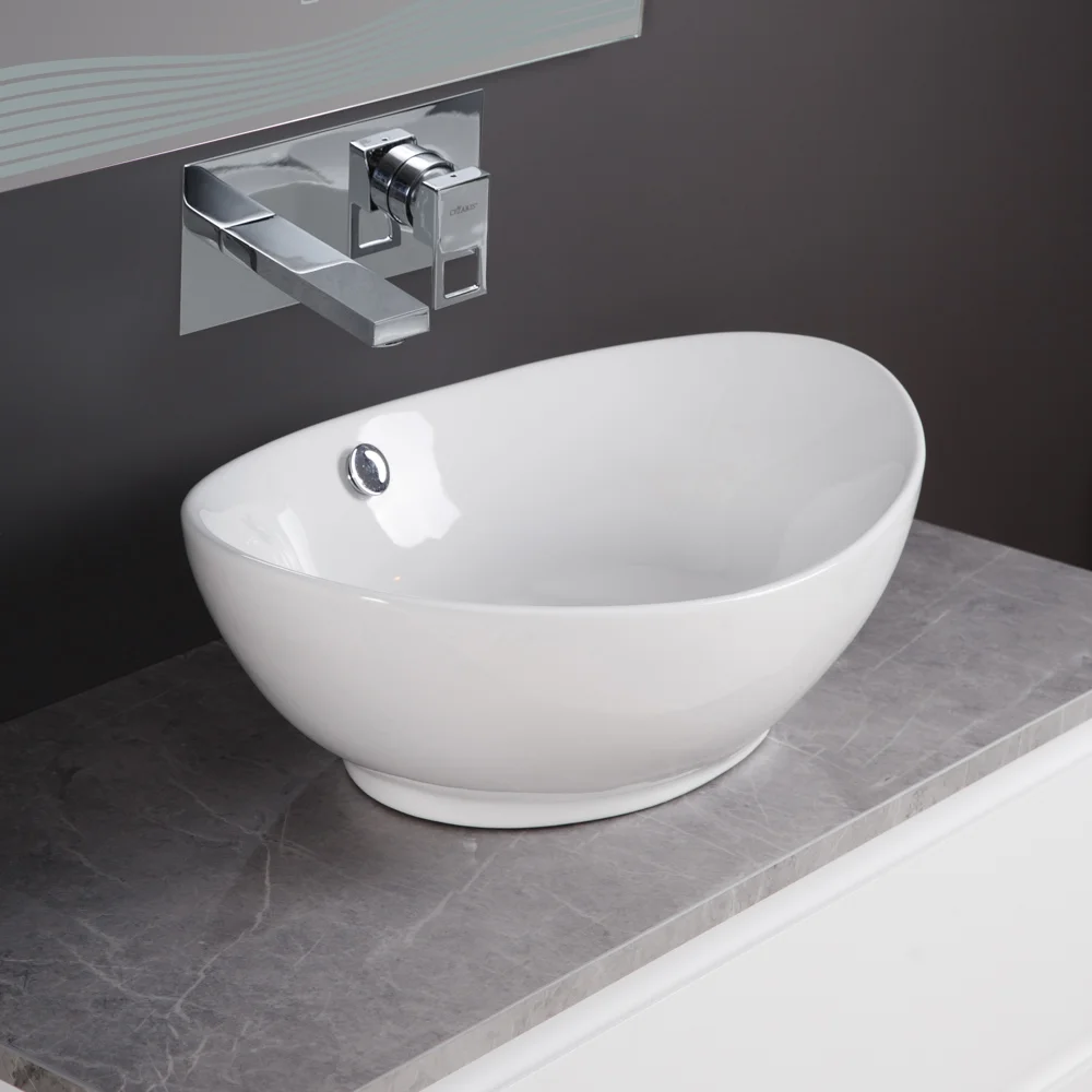 Приобрести belbagno накладная раковина 59х39 см, белая bb1087