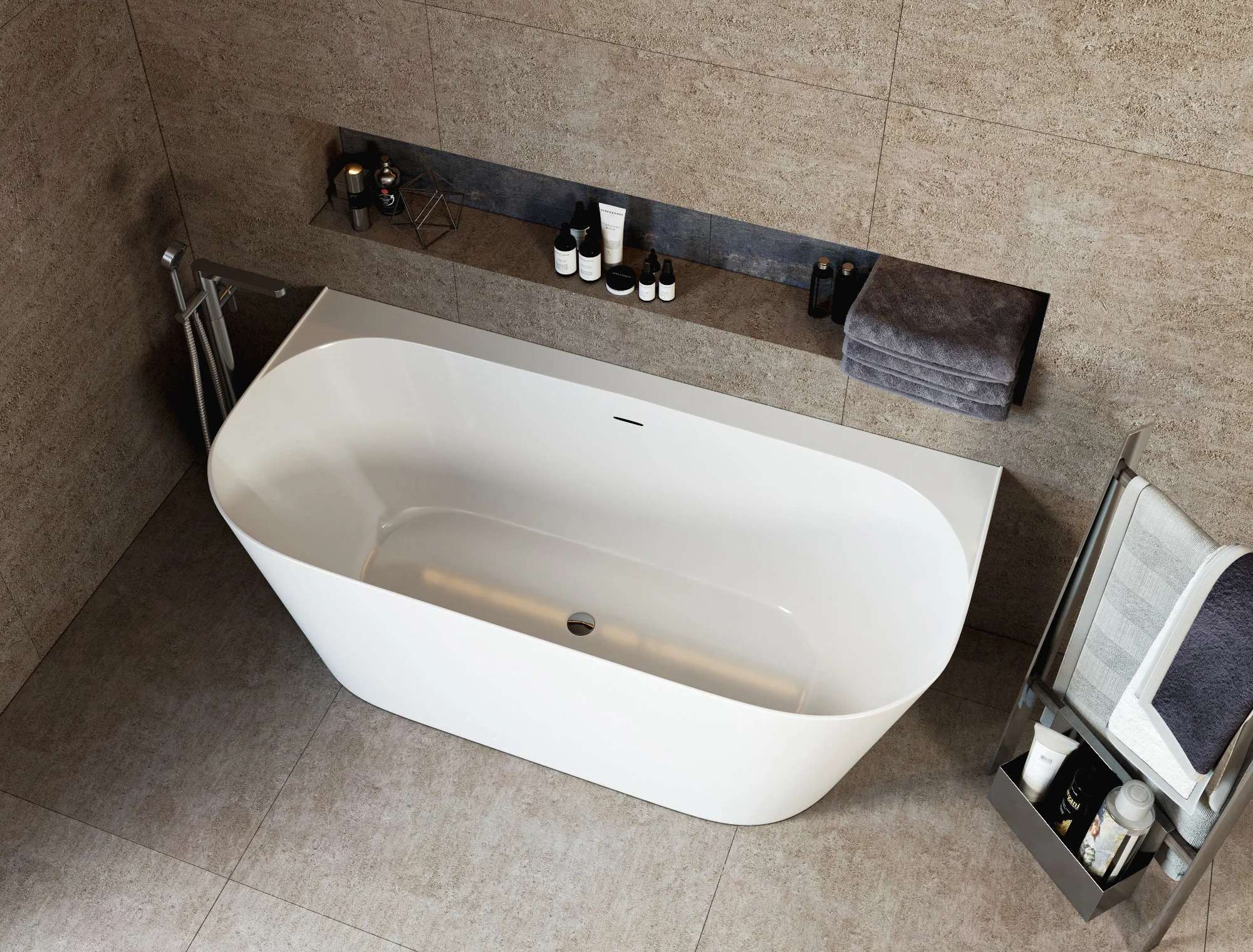 Приобрести отдельностоящая акриловая ванна allen brau priority 170x78 2.31003.20