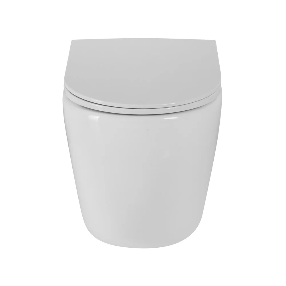 Приобрести belbagno унитаз безободковый приставной sfera-r с сиденьем дюропласт, микролифт, белый bb2141cbr/bb2034sc