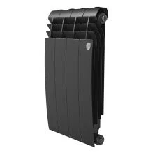 Royal Thermo Радиатор биметаллический BiLiner 500 /Noir Sable ( черный графит ) - 4 секц.