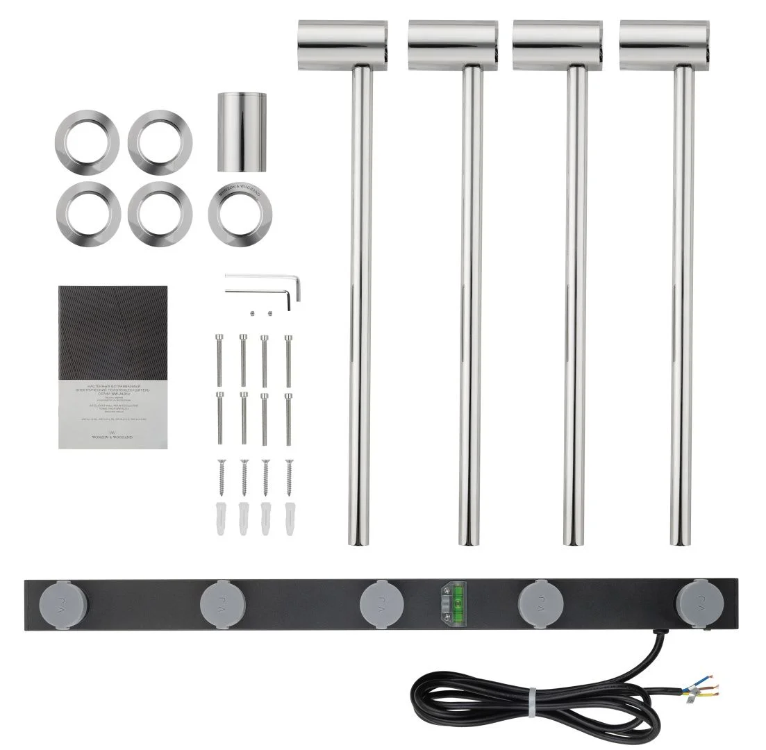 Приобрести полотенцесушитель электрический встраиваемый wonzon & woghand hamburg, хром (ww-al314-cr)