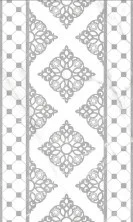 Декор настенный Gracia Ceramica Elegance grey decor 01 300x500, рельефный, серый, 1-й сорт 