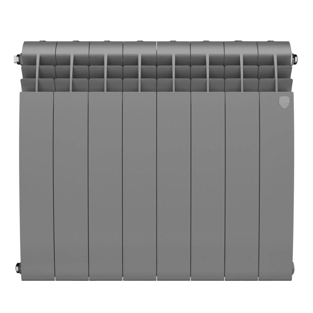 Приобрести royal thermo радиатор биметаллический biliner 500 /silver satin ( серебристый ) - 8 секц.