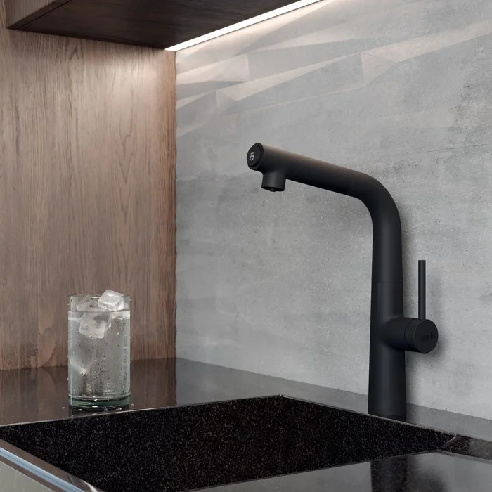 Приобрести iddis смеситель для кухни pure 341мм, черный purblfbi05