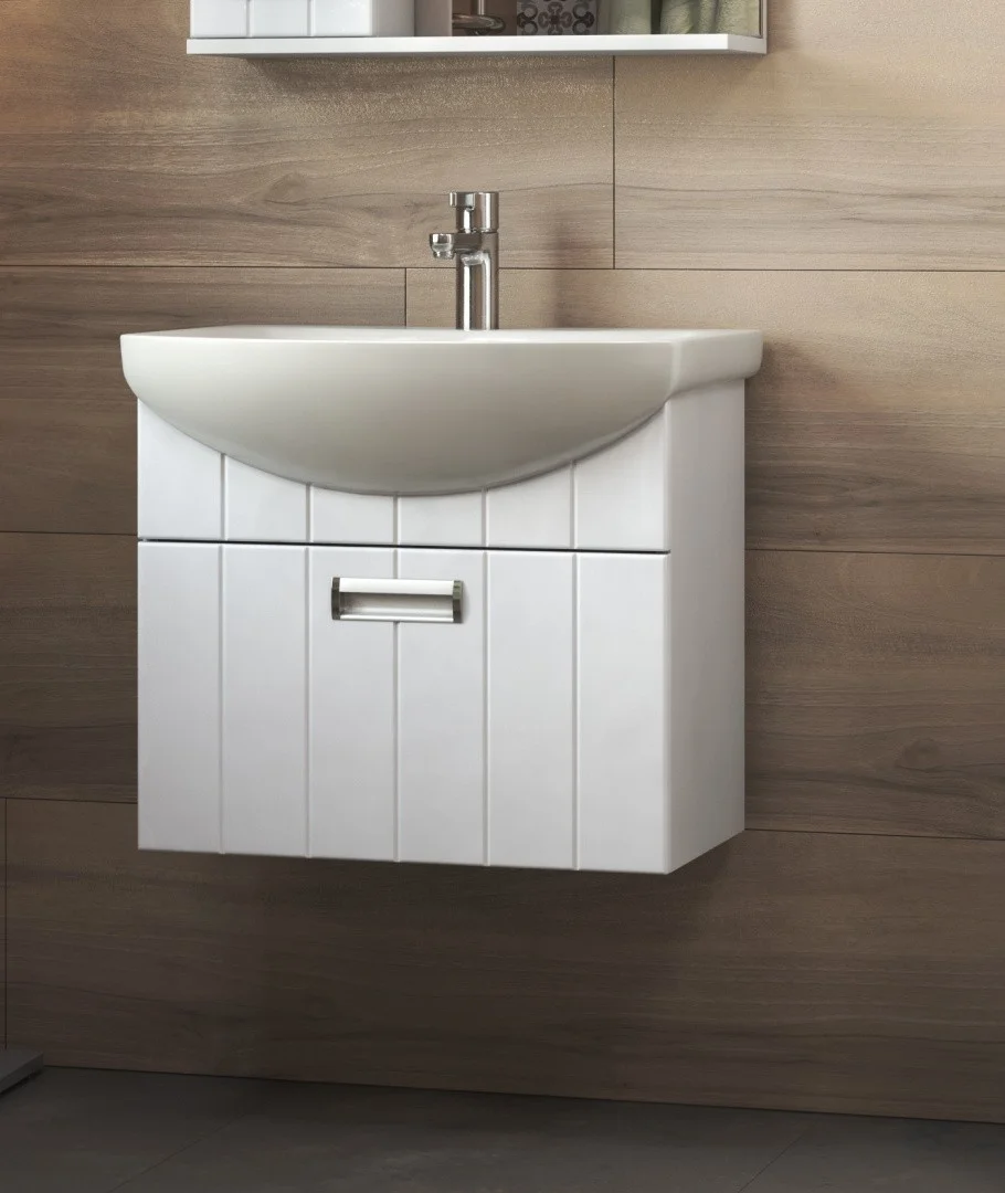 Приобрести vigo тумба с раковиной diana 60см, 1 ящик, подвесная, белая tp.dia.bal.60.1y