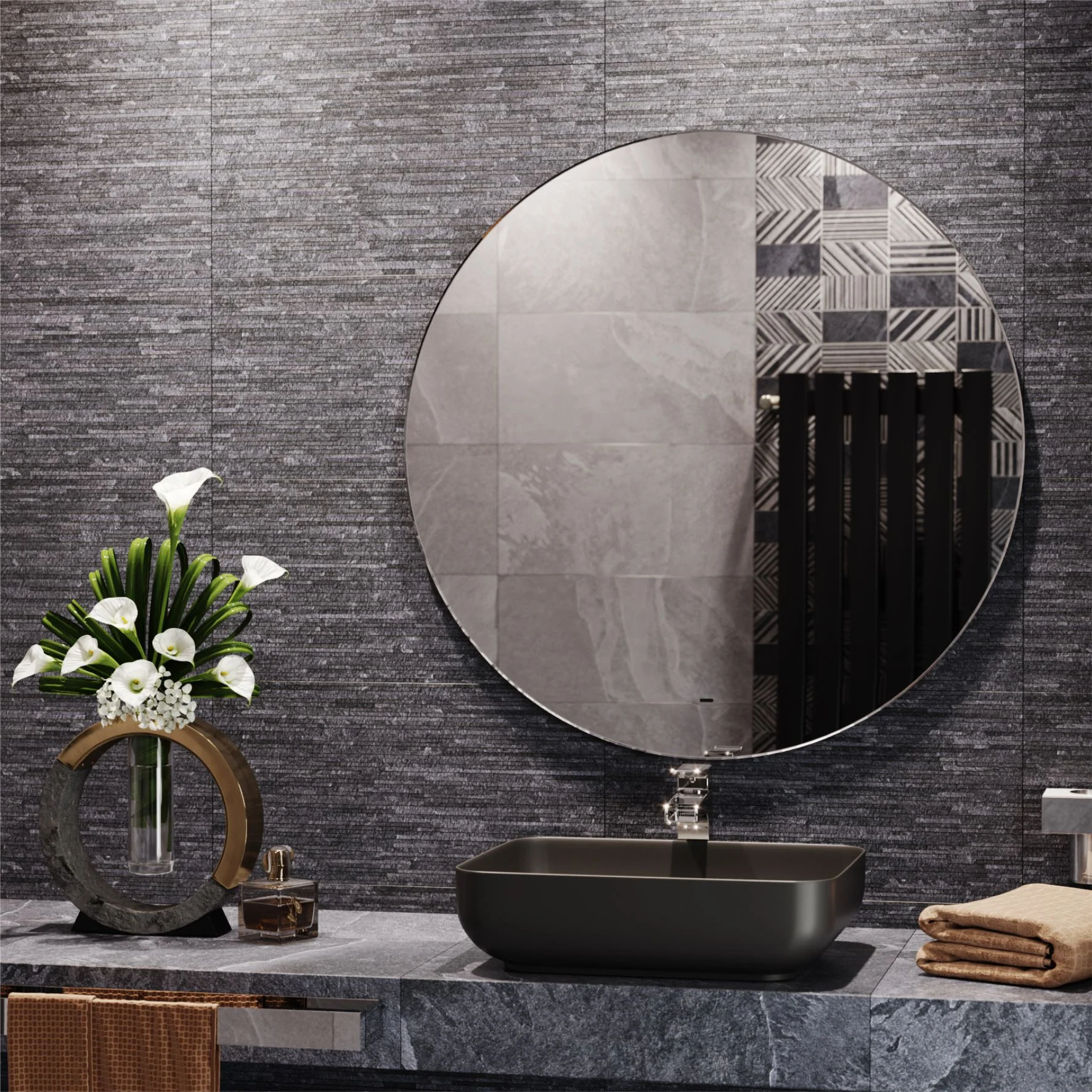 Приобрести mirsant зеркало sphere 100х100 см, с подсветкой ут000093182