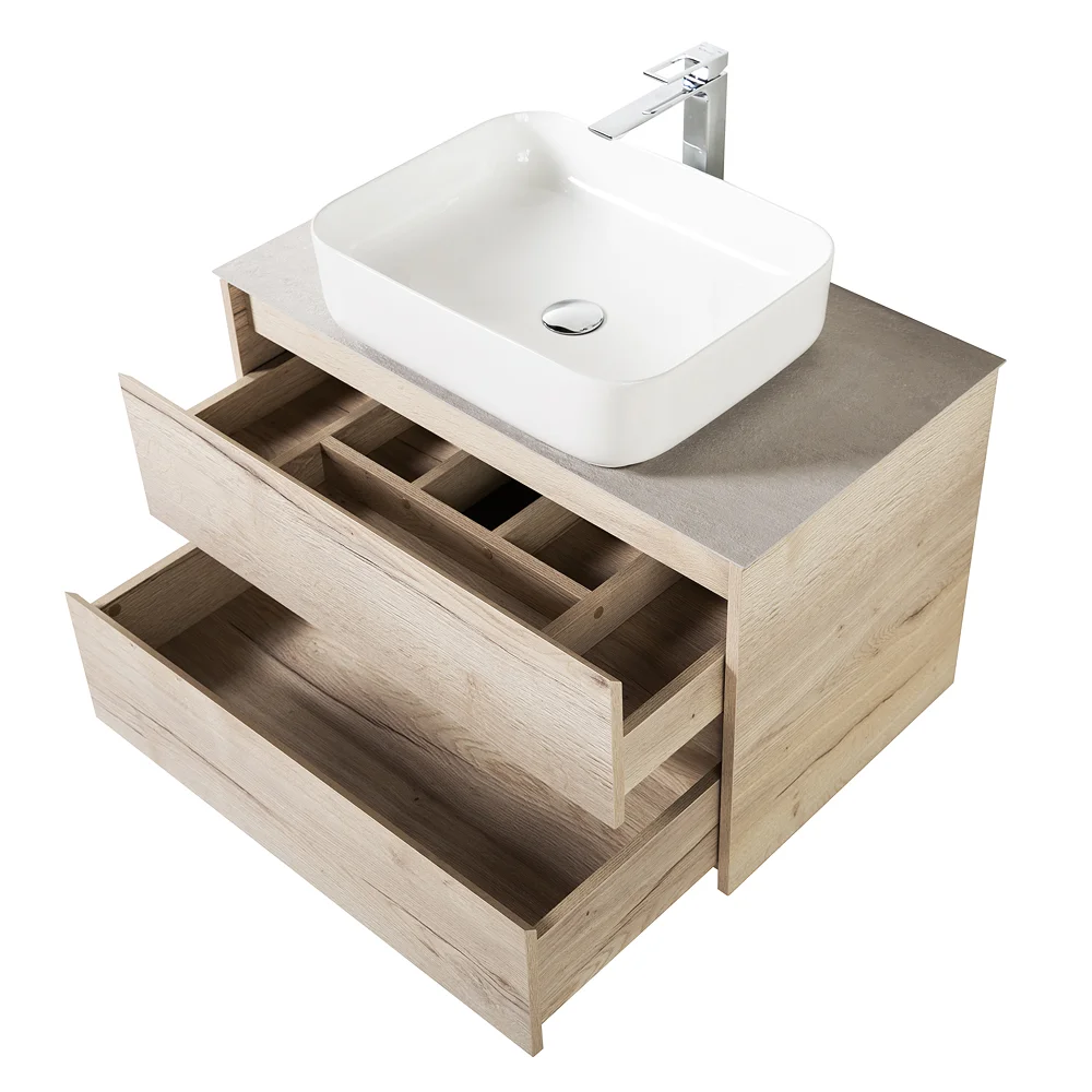 Приобрести belbagno тумба со столешницей kraft 80 см, подвесная rovere galifax bianco
