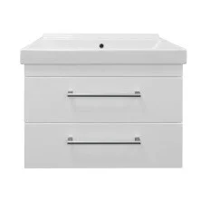 Loranto Тумба подвесная с раковиной Модерн 70/2 70х51 см, белая (CS00067606)