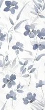 Декор настенный Gracia Ceramica Scarlett white decor 01 250x600, белый\голубой, 1-й сорт 