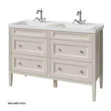 Caprigo Тумба с раковиной ALBION CONCEPT 125 см, светло серая