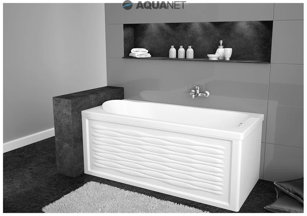 Приобрести aquanet акриловая ванна nord 160x70 см, белая