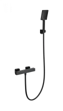 Смеситель для душа с термостатом WONZON & WOGHAND STAY 3, Черный матовый (WW-B2062-A-MB)