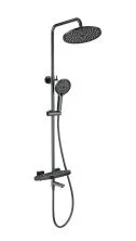 Душевая система с термостатом WONZON & WOGHAND NEO, Темный графит (WW-B3046-A1-BGG)