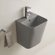 Comforty Раковина 500QMH 38х34 см, светло-серая матовая