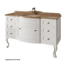 Caprigo Тумба с раковиной IMPERIO 140 см, голубая, эмаль