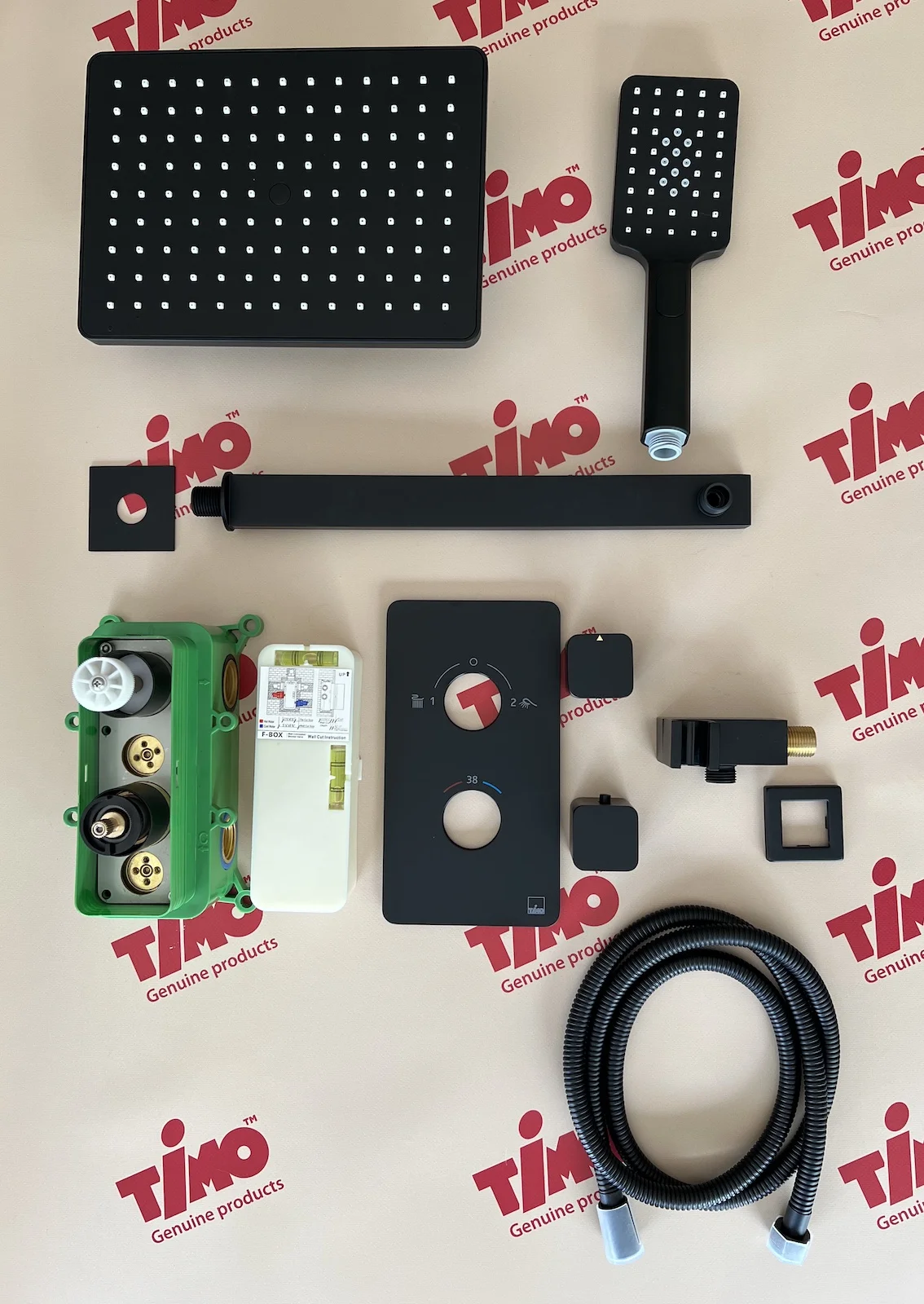 Приобрести душевая система встроенная с термостатом timo petruma sx-5059/03sm черный