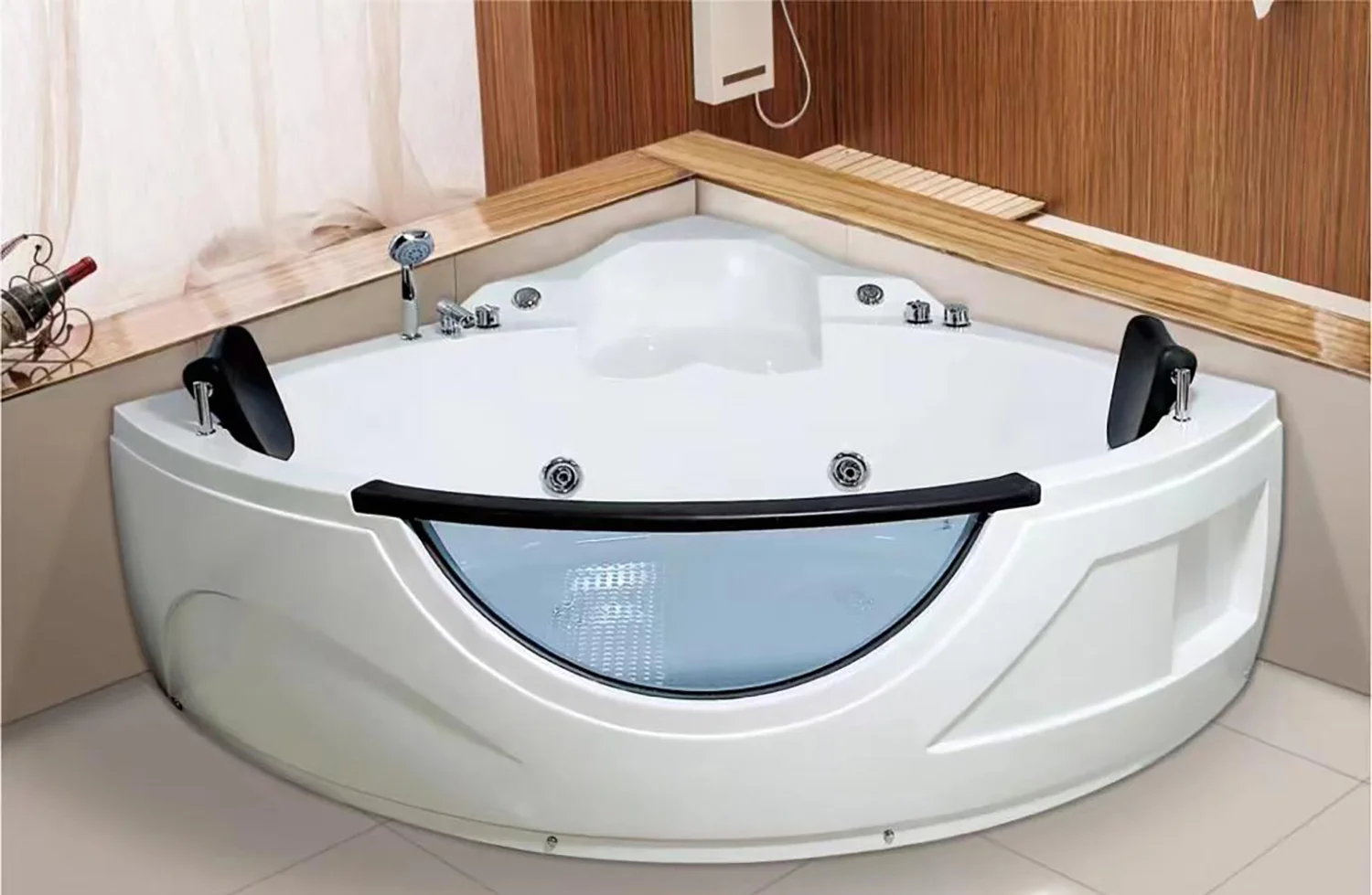 Приобрести loranto ванна акриловая с гидромассажем 155х155 см, белая, угловая, (cs-831n)