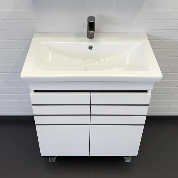 Приобрести сomforty тумба с раковиной "нарва-70-2" белый матовый