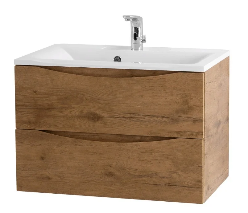 Приобрести тумба подвесная с раковиной belbagno marino-750-2c-so-rn-p 75 см, rovere nature