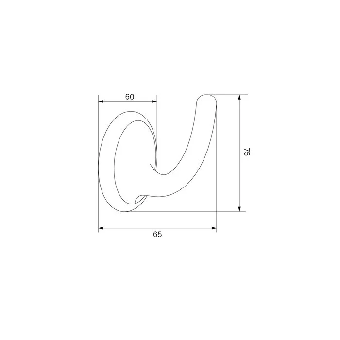 Приобрести iddis крючок одинарный oldie 75мм, бронза oldbr10i41