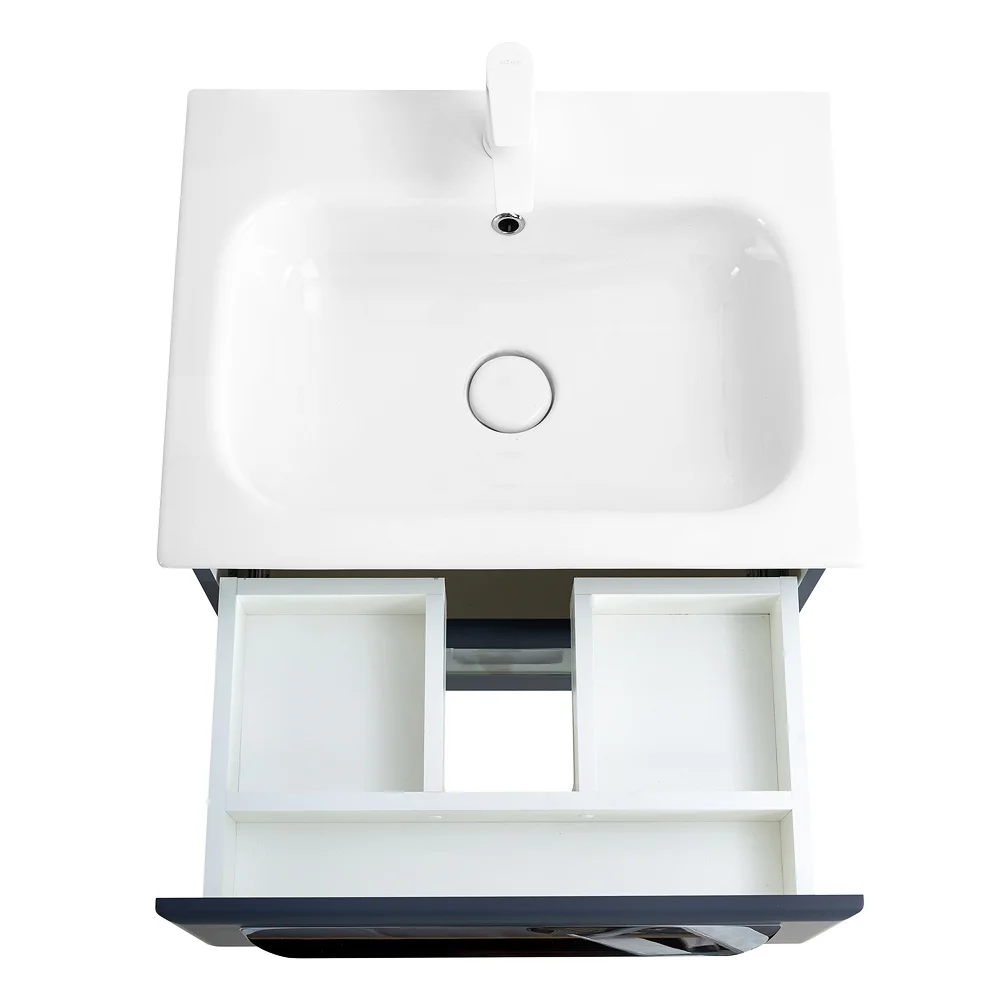 Приобрести cezares тумба подвесная с раковиной eco-cer 60 см grafito, графит eco-cer-600-2c-so-gr-p